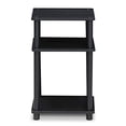 thumbnail image 4 of FURINNO Table d'Appoint à 3 Niveaux, Lot de 1, Americano/noir, 4 of 4