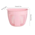 thumbnail image 2 of Wall Mounted Traceless Plastic Storage Basket Small Hanging Organizer for Dormitory Bedside or Kitchen, 2 of 6