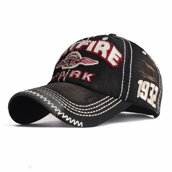 Women Men Embroidered Flower Denim Cap Fashion Baseball Cap Topee Baseball Caps hats for men Black