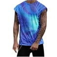 thumbnail image 2 of LSLJS Mens Tank Top Men Casual Fashion Printing Pullover Round Neck Sports Tank Tops Vest, 2 of 5