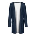 thumbnail image 4 of Pompotops Chemisier Décontracté à Manches Longues pour Femmes avec Poche Cardigan en Liquidation, 4 of 5