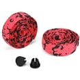 thumbnail image 1 of Ruban de Guidon de Bicyclette en Mousse EVA avec Conception Amortissante, Prise Confortable pour Longs Trajets, Comprend 2 Embouts et 2 Rubans, Option de Couleur Rouge et Noire, Longueur 210 cm, Poids Léger 18 g, Ensemble de 2, 1 of 6