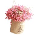 thumbnail image 1 of Coofit Artificial Flower Decorative Hanging Plant Wall Hanging Ornament with Sack, 1 of 7