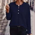 thumbnail image 2 of Pisexur Womens Oversized Sweatshirt Fashion Fall Hoodies Solid Color Button Collar Drawstring Stitching Sweatshirts Hoodies Pullover, 2 of 6