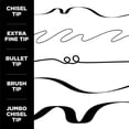 thumbnail image 3 of Tulip Permanent Fabric Markers, Assorted Tips, Low Bleed, Fast Drying, 5 pack, 3 of 5