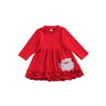 thumbnail image 1 of FOCUSNORM T-shirt de Noël pour Bébés Garçons Filles, Motif Santa Claus Col Rond Manches Longues, 1 of 8
