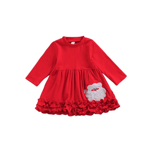 FOCUSNORM T-shirt de Noël pour Bébés Garçons Filles, Motif Santa Claus Col Rond Manches Longues