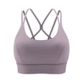 thumbnail image 1 of Plebaso Womens Sports Bras Padded Seamless Yoga Bras Stretch Full Coverage Everyday Workout Running Bras, 1 of 4