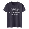 thumbnail image 3 of T-shirts Sarcastiques pour Femmes - Phrases Drôles Graphiques, Polyester Spandex, Manches Courtes, Col Rond, Parfait pour Offrir en Cadeau, 3 of 4