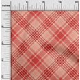 thumbnail image 2 of oneOone Georgette Viscose Red Fabric Check Craft Projects Decor Fabric Printed By The Yard 42 Inch Wide, 2 of 5