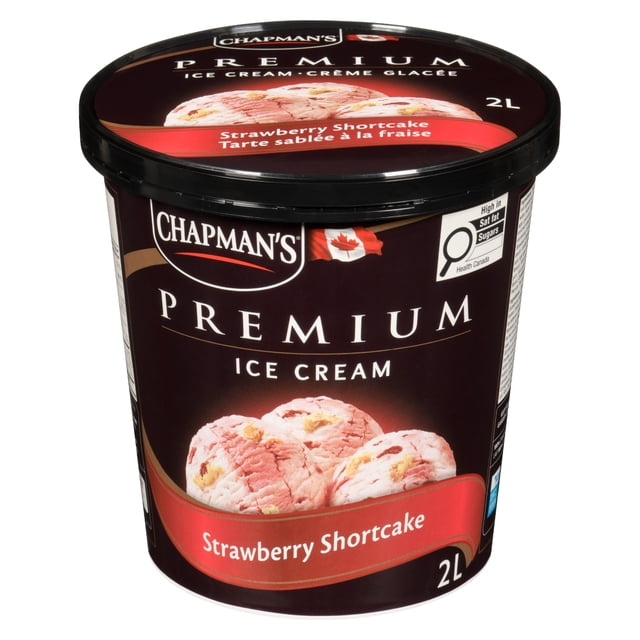 Chapman's Premium Strawberry Shortcake Ice Cream, 2L