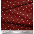 thumbnail image 2 of Soimoi Poly Georgette Fabric Leaves & Buds Floral Fabric Prints By Yard 52 Inch Wide, 2 of 3