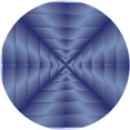 thumbnail image 1 of Ahgly Company Tapis d'Intérieur Ronds Transitionnels Bleus Lavables à la Machine, 6 Pieds Rond, 1 of 7