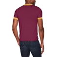thumbnail image 2 of Ringer T-Shirt S Maroon/Gold, 2 of 3
