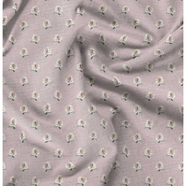 Soimoi Pink Velvet Fabric Rose Floral Decor Fabric Printed Yard 60 Inch Wide