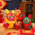 thumbnail image 4 of YAOMOBB Stuffed Toy Adorable Appearance Vibrant Color Fully Filled Spring Festival Chinese Plush Toy, 4 of 7