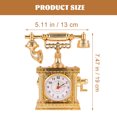 thumbnail image 4 of 1Set Phone Prop Golden ABS Vintage Landline Phone For Movie Props Stage Show Decor, 4 of 9