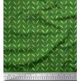 thumbnail image 1 of Soimoi Green Velvet Fabric Brush Stroke Abstract Printed Fabric 1 Yard 58 Inch Wide, 1 of 3