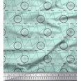 thumbnail image 1 of Soimoi Polyester Crepe Fabric Bicycle Transport Print Fabric by Yard 52 Inch Wide, 1 of 2