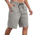 thumbnail image 1 of DPTALR Pantalon Cargo Mi-Long pour Hommes Coupe Régulière Classique Salopettes pour Hommes Shorts d'Été pour Hommes, 1 of 7