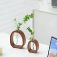 thumbnail image 4 of Fwttom Vase en Verre en Bois Massif, 4 of 7
