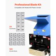 thumbnail image 2 of KFFKFF Shredder Blades, Alloy Steel Shredder Machine Blade Kit with 12 Rotating and 2 Fixed Blades, High-Hardness SKD-11 Blade, Compatible with Model 400 Plastic Grinder, 2 of 9