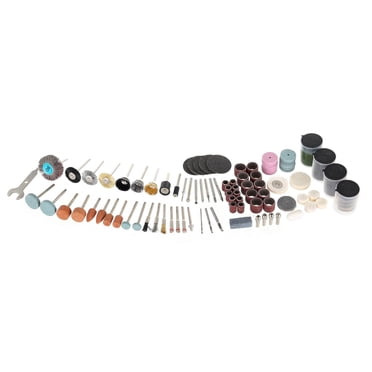 Hyper Tough kit d’accessoires pour outil rotatif 208 pièces avec boîtier de rangement, accessoires produits inclus multi-matériaux, état neuf