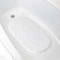 thumbnail image 4 of Mainstays Tri-Weave Premium No Slip Bath Mat, Made with Recycled Materials, 27.5" x 15.5", White, 4 of 5