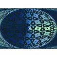 thumbnail image 1 of Ahgly Company Machine Washable Indoor Rectangle Transitional Blue Ivy Blue Area Rugs, 2' x 5', 1 of 7