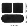 thumbnail image 3 of Estbridge 3 Sets Car Front Rear Seat Plush Cushion  Soft Warm Faux  Winter Auto Seat Cover  Plush Vehicle Seat Protector Pad With Non-Slip Backing  Car Accessories, 3 of 4