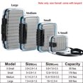 thumbnail image 2 of Dr.Fish Fly Fishing Box Flies Case Waterproof Fly Box Lure Foam Clear Double Side Size S, 2 of 6
