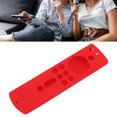thumbnail image 4 of Remote Silicone Cover, Shockproof Skin Friendly Touch Remote Control Silicone Case Soft Lightweight Anti Drop With Lanyard For Living Room Red,Blue,Fluorescent, 4 of 8