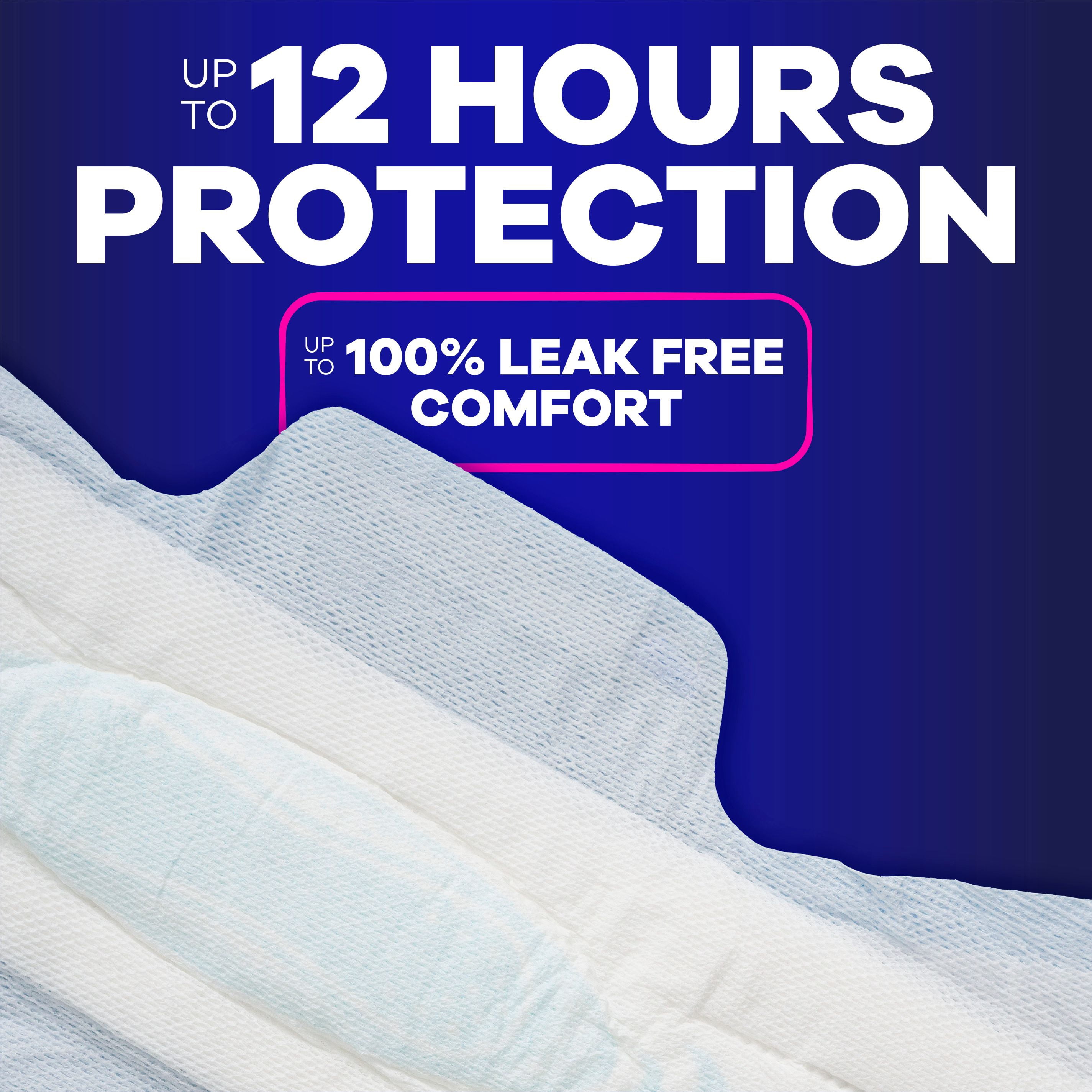 Always Maxi Serviettes Hygiéniques de Nuit avec Ailes pour Femmes, Taille 5, Absorption de Nuit Très Abondante, Non Parfumées