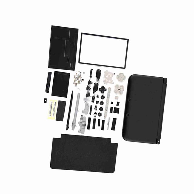 Boîtier Complet, Pièces de Réparation de Coque de Couvercle Kit de Réparation Complet Kit de Remplacement de Coque de Boîtier Complet Kit de Remplacement de Boîtier Complet avec Boutons et Vis Kit pour 3DS TG
