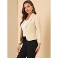 thumbnail image 2 of INSPIRE CHIC Blazer à Imprimé Floral Ouvert pour Femmes, 2 of 6