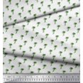 thumbnail image 3 of Soimoi Green Georgette Viscose Fabric Palm Tree Print Fabric by Yard 42 Inch Wide, 3 of 5
