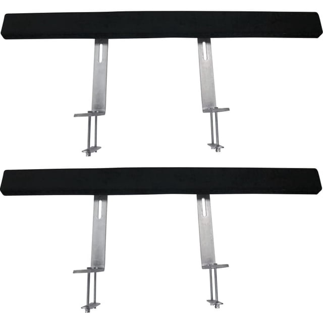 VEVOR Boat Trailer Guide-ons, 48-inch rustproof steel trailer guides with powder-coated brackets and carpet-padded boards. Adjustable height and width for ski boats, fishing boats, or sailboat trailers. Includes mounting parts for easy installation.