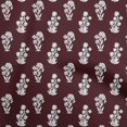 thumbnail image 1 of oneOone Cotton Silk Dark Brown Fabric Block Craft Projects Decor Fabric Printed By The Yard 42 Inch Wide, 1 of 6