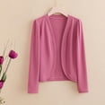 thumbnail image 2 of Timegard Cardigan for Women Plus Size Cropped Open Front Long Sleeve Fall Casual Lightweight Jackets, 2 of 3