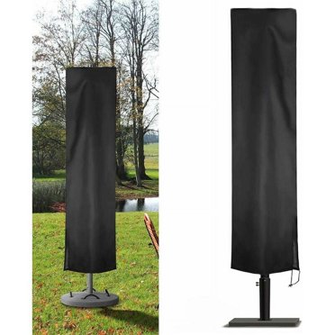 Housse de Parasol de Patio Extérieur, Housse de Parasol de Patio Coupe-Vent Résistante aux Déchirures pour Parasols de Marché de 7-11 Pi, Housses de Parasol de Patio Imperméables