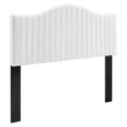 thumbnail image 4 of Modway Brielle Channel Tufted Performance Velvet Full/Queen Headboard in White, 4 of 11