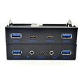 thumbnail image 2 of USB HUB 5 Port USB 3.1 Front Panel Mic Adapter for Desktop 3.5Inch, 2 of 5