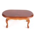 thumbnail image 3 of Miniature Teatable Coffee Table, European Retro Mini Dollhouse Furniture Small Exquisite Excellent Workmanship  For Kids Gifts For Dollhouse For Decoration Walnut Color,Mahogany, 3 of 8