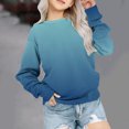 thumbnail image 2 of Yuyuzo Chandails en Molleton pour Filles Col Rond Manches Longues Décontracté Confortable Bloc de Couleur Pull d'Automne, 2 of 4