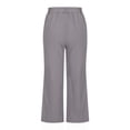 thumbnail image 4 of Yuyuzo Capris d'Été Décontractés pour Femmes à Taille à Cordon en Coton et Lin, Légers, 4 of 6