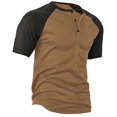 thumbnail image 4 of Mens Basketball Shirts Summer Breathable Henley Shirts Color Blocked Loose Fit Athletic Top Button Up Basic T-Shirts ,S-3XL, 4 of 7