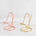 thumbnail image 3 of Metal Mobile Phone Stand Simple Desktop Reading Display Stand【Rose Gold】, 3 of 14