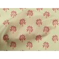 thumbnail image 4 of oneOone Cotton Poplin Fabric Floral & Flying Swan Block Printed Fabric 1 Yard 56 Inch Wide, 4 of 4