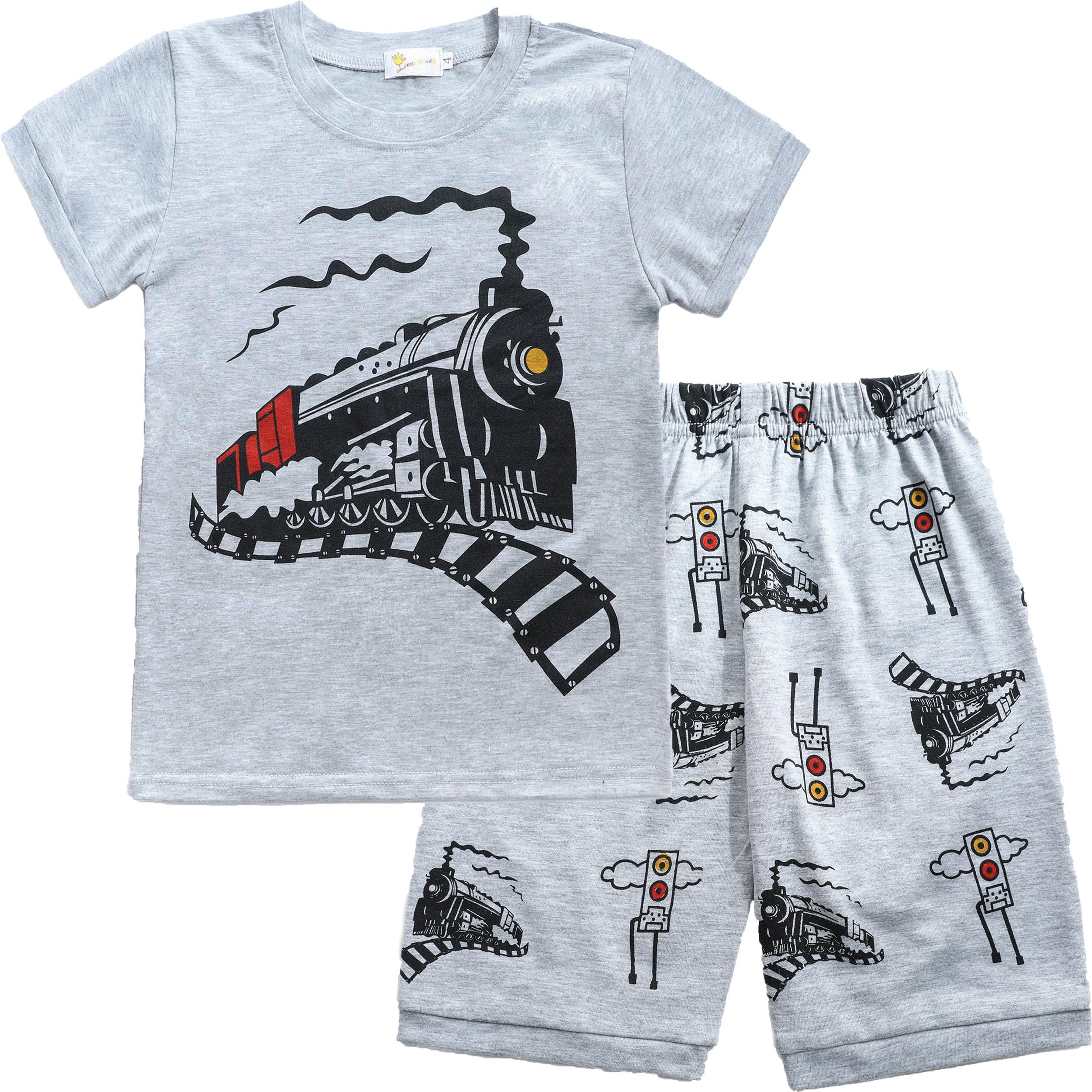 Little Hand Pyjama Garçon Tout-Petit 100 % Coton Été Pjs Tenue de Nuit d'Été Ensembles Courts 2T