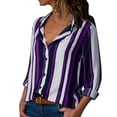 thumbnail image 2 of Simua Chemises pour Femmes Mode Décontractée Coupe Ample Manches Longues Boutonnée Blouse Légère à Col, 2 of 5